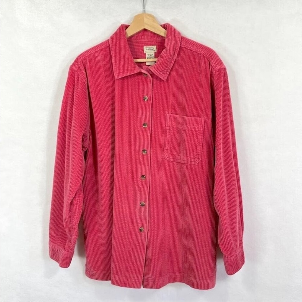L.L Bean pink corduroy jacket from 90s - Picture 2 of 4